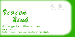 vivien mink business card